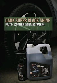 Autospa AUTO SPA Tyre Dresser Spray Polish 500mL | Easy to use | Zero dust Attraction | Renew Faded tyre | Non-Greasy | Gives Long Lasting Wet Black Shine, with Sponge Applicator Pad