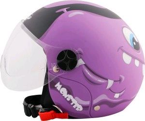 Steelbird SBH-16 Skip Toad Glossy Voilet Black (Kids Helmet)
