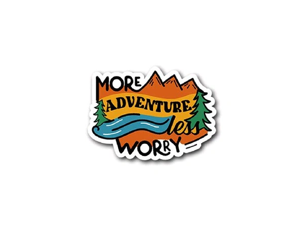 Motofy Sticker (More Adventure Less Worry)