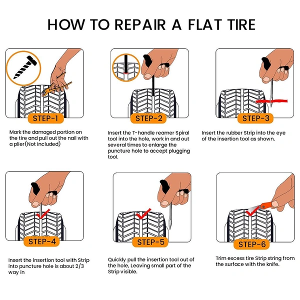 Grand Pitstop Puncture Repair Kit with 15 Strips
