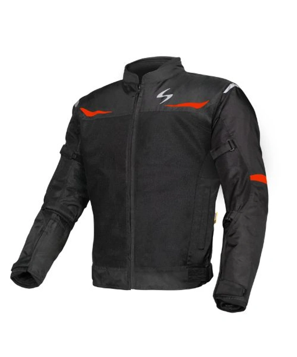 Scala Blaze Riding Jacket - Black Red - XL