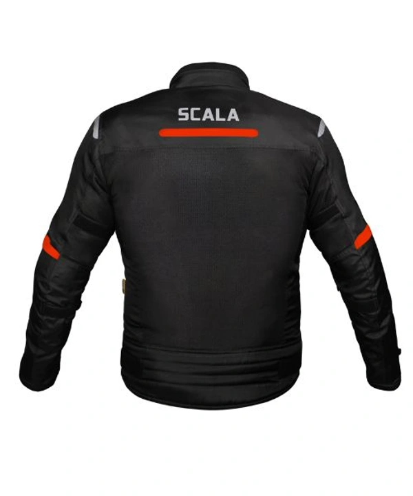 Scala Blaze Riding Jacket - Black Red - XL