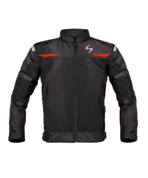 Scala Blaze Riding Jacket - Black Red - XL