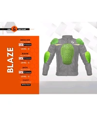 Scala Blaze Riding Jacket - Black Red - XL