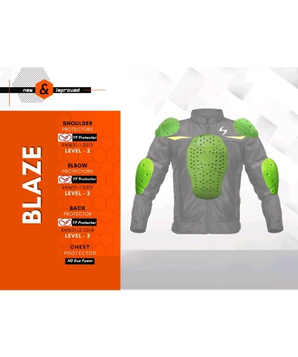 Scala Blaze Riding Jacket - Black Red - XL