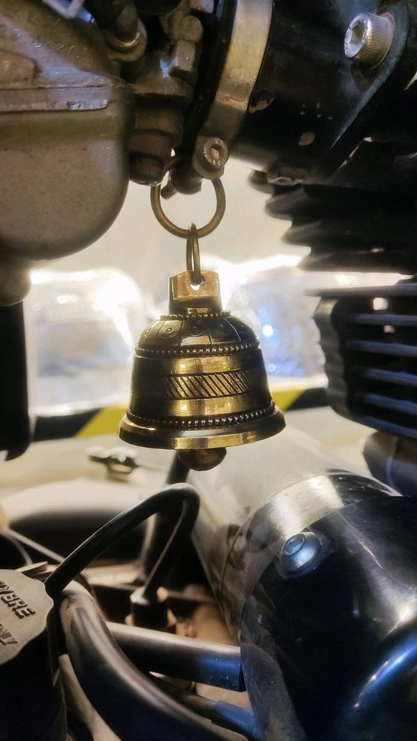 Antique Brass Holy Guardian Bell for Motorcycle & Cars