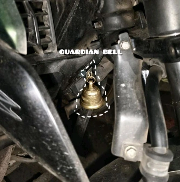 Antique Brass Holy Guardian Bell for Motorcycle & Cars