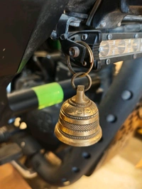 Antique Brass Holy Guardian Bell for Motorcycle & Cars