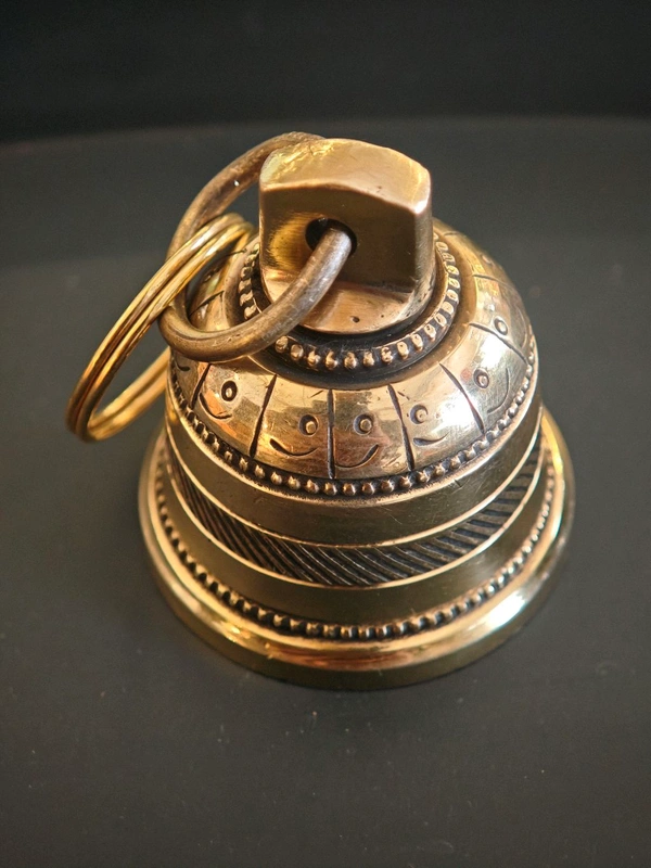 Antique Brass Holy Guardian Bell for Motorcycle & Cars