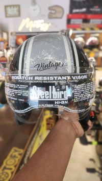 Steelbird SBH-54 Vintage Black Grey Glossy - L