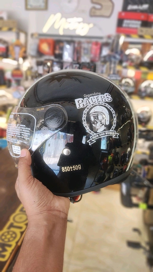 Steelbird SBH-54 Vintage Black Grey Glossy - L