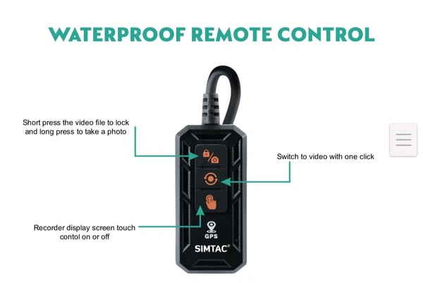 Simtac Motorcycle Navigation DVR & Display Screen – M6DT