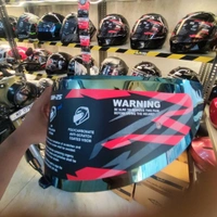 Steelbird SBH-25 Sharp Chrome Blue Visor (Helmet Not Included)