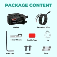 SIMTAC RapidRide Duo 51W Charger – Dual USB & Type-C Ports with Universal Fitment