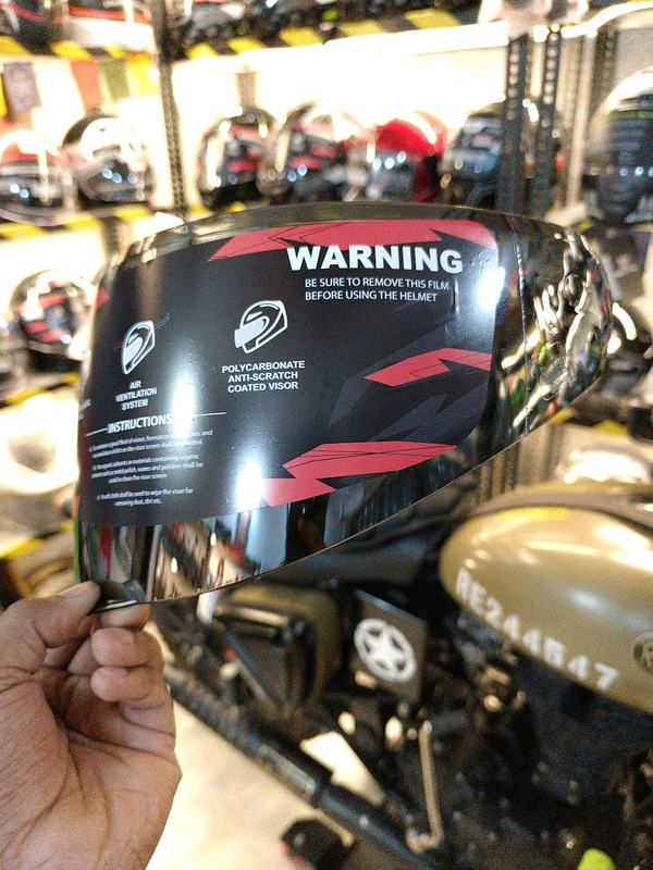 Steelbird SBA-20/ SBA-19 Chrome Silver Visor 