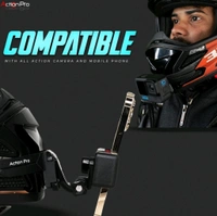 Action Pro 3M Helmet Chin Mount Strap Compatible with Gopro/ Insta 360/ SJCAM/ DJI Osmo and All Action Cameras and Smartphones