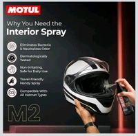 Motul Helmet Care Kit (M1 & M2 Combo Kit) - Helmet Visor & Interior Cleaner Spray with Bactericide Sanitizer | 100ml Each | Suitable for All Helmets