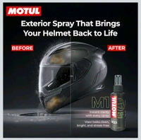 Motul Helmet Care Kit (M1 & M2 Combo Kit) - Helmet Visor & Interior Cleaner Spray with Bactericide Sanitizer | 100ml Each | Suitable for All Helmets
