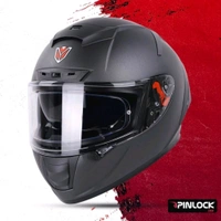 Ignyte IGN-7 ISI/DOT Certified Full Face Helmet with Inner Smoke Sun Shield Motorbike Helmet (Matt Black with Anti Fog Clear Visor) - L