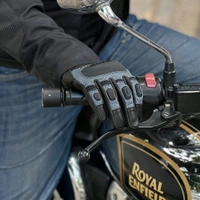 Ignyte Gloves-103-JS Gauntlet Full Leather (Grey) - XL