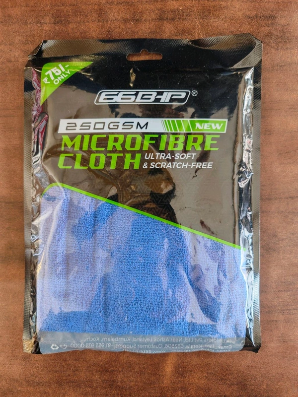 66BHP Premium 250 GSM Microfiber Cloth – Ultra Soft & High Absorbency - Red