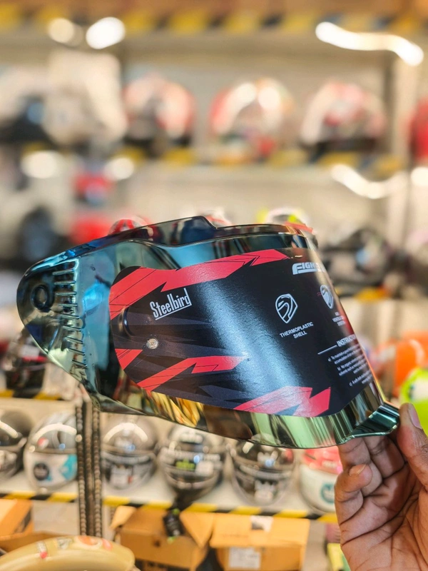 Steelbird SBH-57 Chrome Gold Visor (PINLOCK Ready)