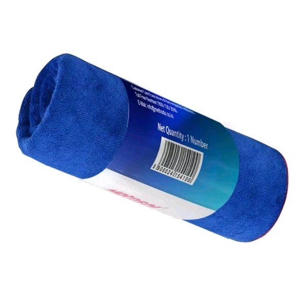 Motosol Microfiber Drying Towel (Pack of 1) | 60x90 cm Extra Large | 440 GSM Ultra Thick & Absorbent | Twist Loop Hybrid Weave | Scratch Lint & Streak-Free