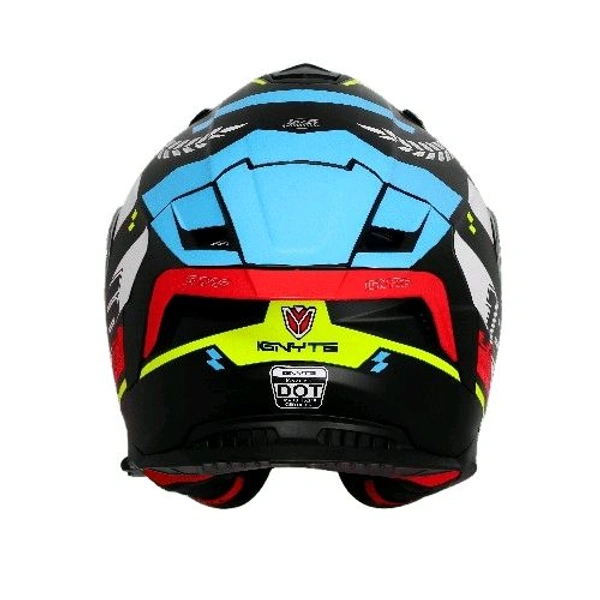 Ignyte IGN-16 ISS DOT Steady Glossy Black With White Blue - L