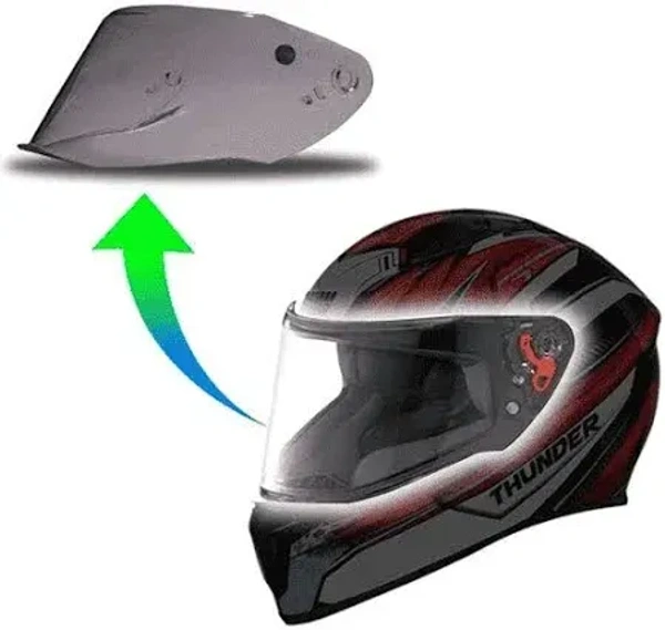 Studds Aftermarket Studds Raider Smoke Visor (COMPATIBLE with Raider Street, Raider Super)