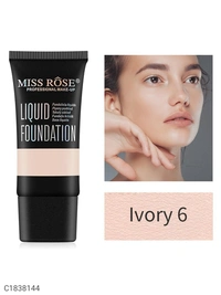 Miss Rose Matte Finish Liquid Foundation Tube 7601-009N #Ivory6