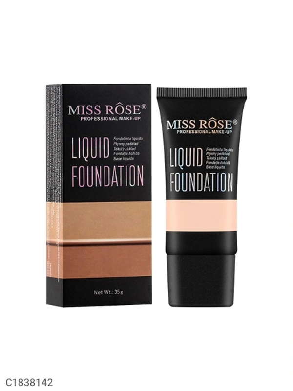 Miss Rose Matte Finish Liquid Foundation Tube 7601-009N #Beige 07