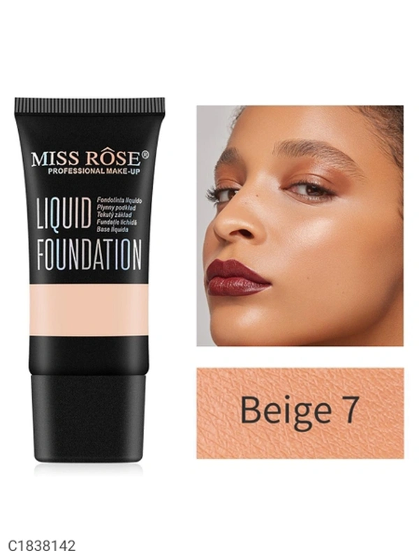 Miss Rose Matte Finish Liquid Foundation Tube 7601-009N #Beige 07