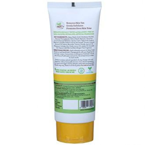 Mamaearth Ubtan Face Scrub with Turmeric & Walnut For Tan Removal 100 g