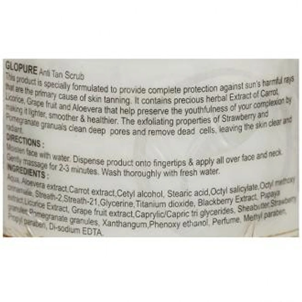 Oshea Herbals Glopure Anti Tan Scrub 300 g
