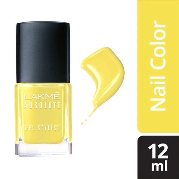 Lakme Absolute Gel Stylist Nail Color 54 Lemon Zest 12 ml