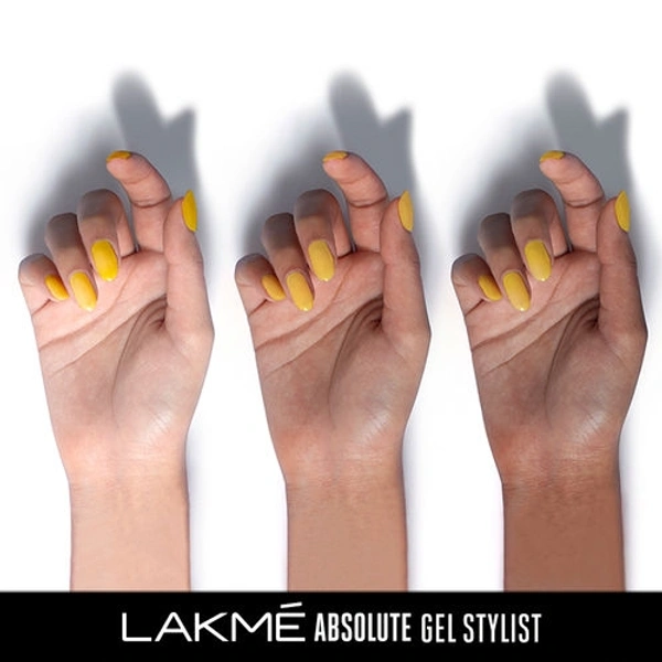 Lakme Absolute Gel Stylist Nail Color 54 Lemon Zest 12 ml