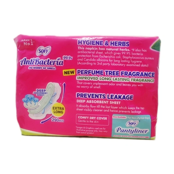 Sofy Anti Bacteria Extra Long Slim Sanitary Pads Pack Of 28