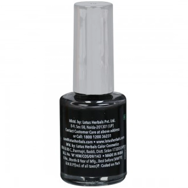 Lotus Make-Up Colorkick Nail Enamel Black Angel 83 10 ml - Black