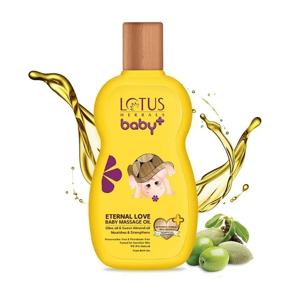 Lotus Herbals Baby+ Eternal Love Baby Massage Oil - 100 ml