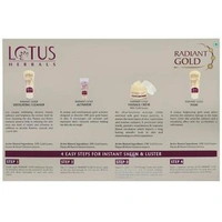 Lotus Herbals Radiant Gold Cellular Glow Facial Kit 170 g