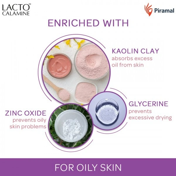 Lacto Calamine Kaolin Clay for Oily Skin Face Lotion 120 ml - 120 ml