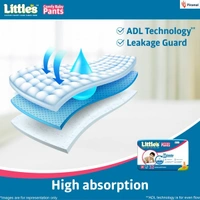 Littles Comfy Baby Pants M (7-12 Kgs) Pack Of 32 - M