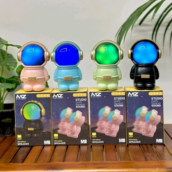 MZ M6 (PORTABLE BLUETOOTH SPEAKER) Dynamic Thunder Signature Sound 1200mAh Battery 6.8 W Bluetooth Speaker (Black, Stereo Channel)