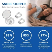 Anti Snoring Device for Men and Women | Snore Free Nose Clip | Silicone Magnetic Nose Clip | Soft Silicon Nose Clip | Anti Snoring Magnet Clip | Anti Snoring Device - Pack Of 4
