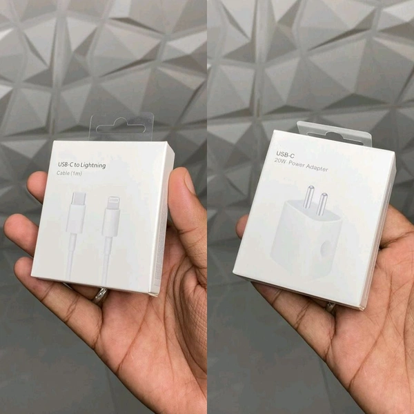 i-Phone Charging Combo Set, iPhone Usb C 20w Power Adapter, i-Phone Usb C To Lightning And Cable Protector With 6 Month Cybzone Warranty