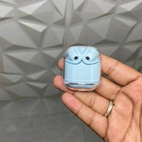Transparent Design Wireless In-Ear Headphones, LED Power Display, High-Definition Sound Quality, Long Battery Life, Comfortable to Wear  - 1 Month Cybzone Warranty, Blue