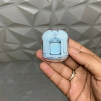 Transparent Design Wireless In-Ear Headphones, LED Power Display, High-Definition Sound Quality, Long Battery Life, Comfortable to Wear  - 1 Month Cybzone Warranty, Blue