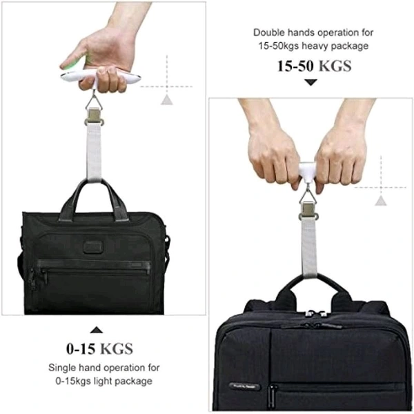 Electronic Balance Portable Hook Weighing Machine Digital Hanging Luggage Fishing Hook Scale with Stainless Steel Travel Scale Suitcase Scale with Strong Straps and Backlit