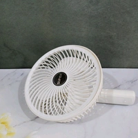 Multifunctional USB Desk Fan Low Noise Personal For Hiking Home Office Clipped Fan (1 Pc / With Brown Box) Plug & Play Fan 