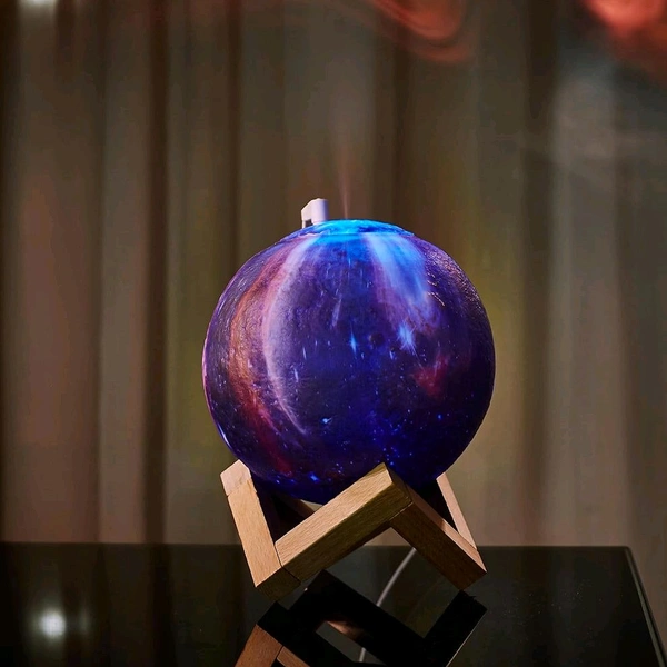 2 in 1 LED Printed Moon Lamp & Aroma Diffuser Aromatherapy USB Air Humidifier 3D Moon Lamp, Air Humidifier Home, Portable USB LED Moon Lamp, 3D Illusion Lamp, Home Decor, Birthday and Christmas Gifts for Girls, Women, Men (1 Pc)